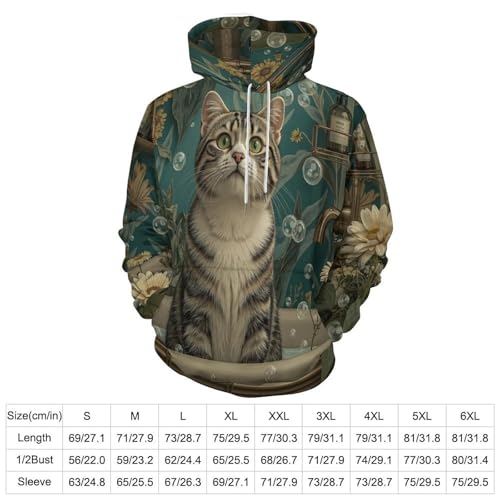 Sweat à capuche chaton mignon 3D : le pull confortable avec poches idéal - 3
