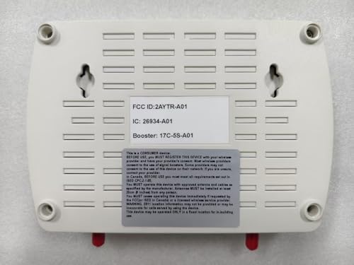 Image of Cell Phone Booster for Home Office | 2 Inside Antennas| Boosts 5G & 4G LTE | Cell Phone Signal Booster for All U.S. Carriers| Up to 8000 Sq.Ft | FCC Approved(White)