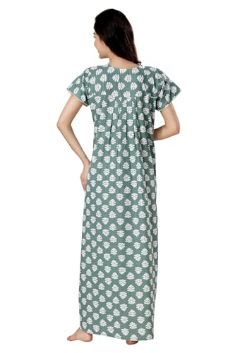 Image of Soulemo Women's Pure Cotton Floor Length Nighty 1682