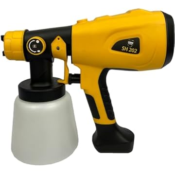 Pistola Elétrica de Pintura SH202 220v Stone Hammer 400W – Tanque 800ml com 3 Bicos para Tinta Látex, Verniz e Esmalte