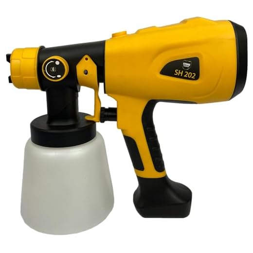 Pistola Elétrica de Pintura SH202 127V Stone Hammer 400W – Tanque 800ml com 3 Bicos para Tinta Látex, Verniz e Esmalte