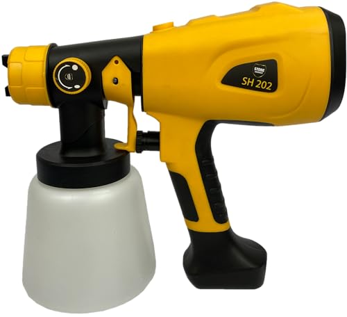 Pistola Elétrica de Pintura SH202 220v Stone Hammer 400W – Tanque 800ml com 3 Bicos para Tinta Látex, Verniz e Esmalte