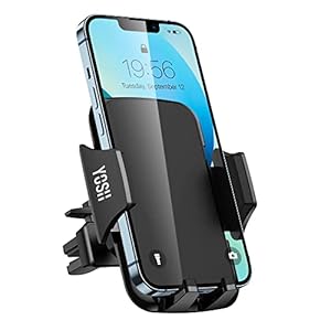 YOSH Car Phone Holder Air Vent, Phone Holder for Cars 360° Rotation Car Phone Mount with Adjustable Ultra-Stable Clamp…