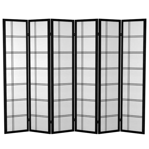 Red Lantern 6 ft. Tall Canvas Double Cross Room Divider