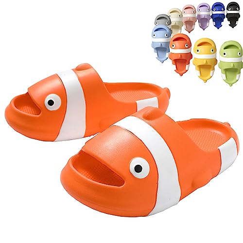 Fish Sides Fish slippers Fish Sandale Shoes Shark Open Toe Slippers Novelty Men Shower Shoes Women