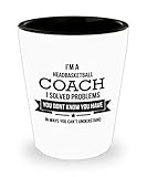 Best Shot Glass Coffee Mug-Basketball Gifts Ideas for Men and Women. I’m a head basketball coach I solved problems you don’t know you have in ways you