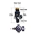 Aopkeo HPA Regulator Valve for Paintball Airsoft PCP Compressed Air CO2 Nitrogen Cylinder Tank Bottle 4500psi Input, Output 800psi 1800psi 2200psi(Ouput 800psi 5/8