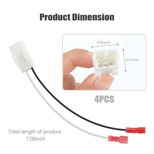 4 peças 72-6514 adaptador de alto-falante para carro/chicote de alto-falante, substituição de adapta