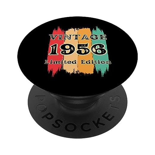 Vintage 1956 para hombres, idea de regalo 67 cumpleaños 67 años PopSockets PopGrip Intercambiable