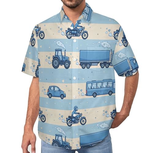 Chemise Décontractée pour Homme à Rayures Style Rétro Moderne Légère