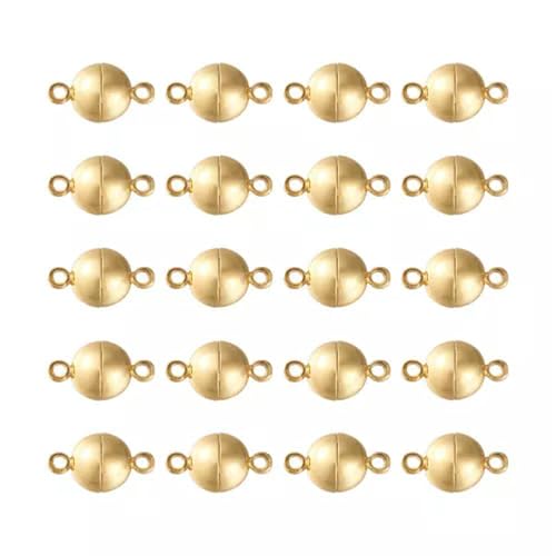 20 Juegos de Cierres Redondos de 14,5 x 8 mm, conversores magnéticos, Cierre de Seguridad para joyería, chapados en Oro 20 Juegos de Cierres Redondos de 14,5 x 8 mm, conversores magnéticos, Cierre de Seguridad para joyería, chapados en Oro