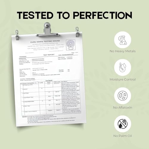 Image of Shree Aanantam Cold Pressed Coconut Oil - 1 Liter | Glass Bottle Pure & Natural, Unrefined, Extra Virgin | For Hair, Skin, Cooking & Oil Pulling | Wood Pressed Coconut Oil | Non-GMO (Pack of 1)