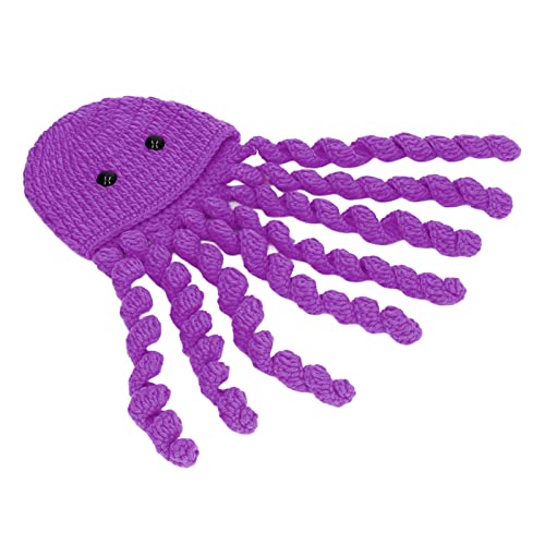 Jeanoko Chapéu de malha para fotografia infantil, formato de polvo, fácil de usar, chapéu de fotogra