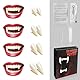 Halloween Vampir Zähne, Halloween Vampirzähne in 4 Größen, Erwachsene Vampirzähne - Vampire Teeth Fangs Halloween Vampir Schminke Cosplay Kostüm Accessoires Damen Herren Kinder Vampirgebiss
