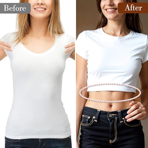2PCS Tucky Belt Women Shirt Tuck Band Adjustable Shirt Women Sweater Tuck Crop Band for T-Shirts Transform Your Wardrobe with Ease4