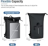 Zoom IMG-1 lekeinchi zaino rolltop uomo donna Zoom IMG-1 lekeinchi zaino rolltop uomo donna