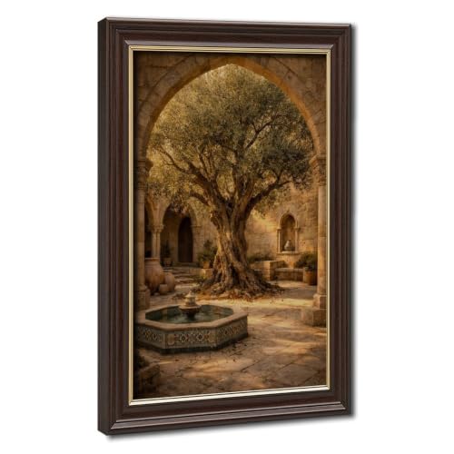 Olive Tree Courtyard Canvas