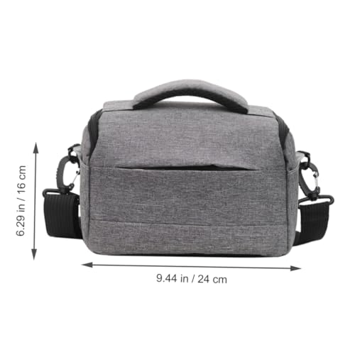 Bolsa para cámara digital portátil de nylon resistente gris contra impactos 2