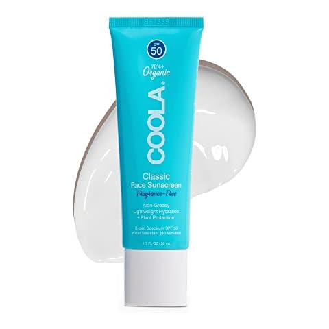 COOLA Organic Face Sunscreen SPF 50 Sunblock Lotion Cover