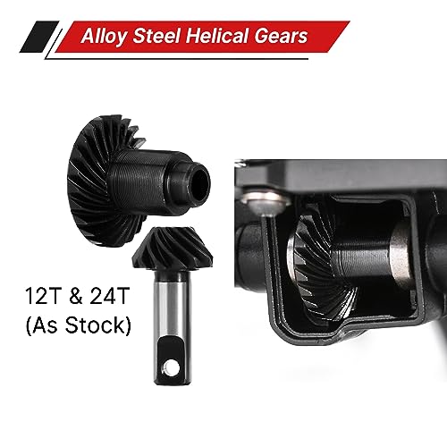 INJORA Vorne Hinten Kompletter Achsensatz Stock Länge CNC Aluminium Achsen für 1/18 RC Crawler TRX4M Upgrade