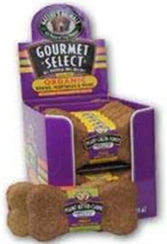 Nature'S Animals Gourmet Select Dog Biscuit Display, Peanut Butter And Carob, 24/Pack