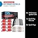 TRQ Ignition Coil and Spark Plug Kit 17 Piece Iridium Spark Plugs Compatible with 2015-2021 Chevrolet Silverado 1500 Tahoe GMC Sierra 1500 2017-2021 Cadillac Escalade