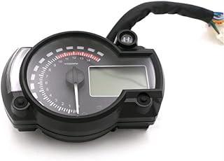 Tachometer Odometer Motorcycle Digital Speedometer Gauge Tachometer Speedometer Odometer Motorbike Instrument 2 Color Display Oil Level Meter