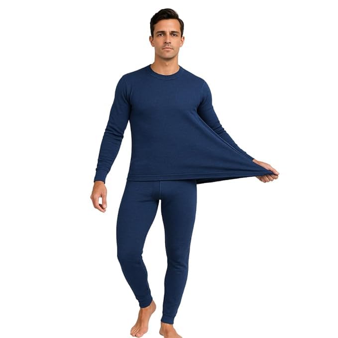 Bunex Men’s Inner Thermal Wear | Skin-Friendly Stretchable Cotton Upper for Winter Season-picture-38