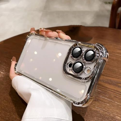 RNOZX iPhone 14 Plus�p �������b�L���H �����V���R���P�[�X �ϏՌ��o���p�[�J�o�[�iiPhone 14 Plus�p/�V���o�[�t�B�����j