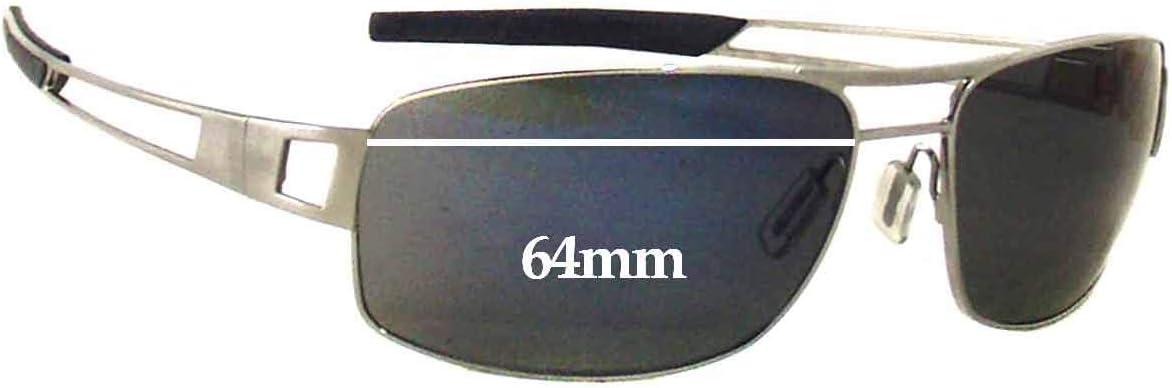 Sunglass Fix Replacement Sunglass Lenses Compatible for Tag Heuer Speedway TH0201 64mm (Non-Polarized Diamond Rose Gold Flash Pair-SFx Diamond)
