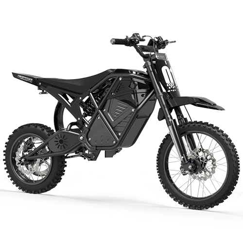 ESKUTE Electric Dirt Bike for Teens Adults, 53Mile, Mid-Drive Motor
