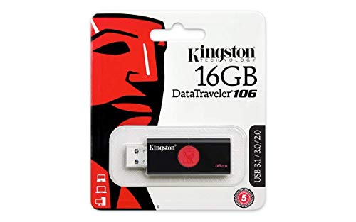 Kingston DataTraveler 106 clé USB 3.0 16Go rapide avec connecteur rétractable fiable