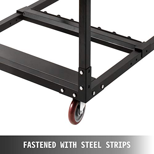 Happybuy Chair And Table Dolly Folding Table Cart Table Cart With Heavy Duty Steel Folding Table Storage Rack Table Trolley Desk Dolly Folding Chair Dolly For Party 12 Tables Capacity #TOP3