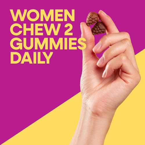 Nature's Way Alive! Women’s Multivitamin Gummy, Daily Chewable Multivitamins for Women, Vitamins A, C, D3, E, B-Vitamins, Supports Immune, Heart, & Muscle Function*, Mixed Berry Flavored, 130 Gummies