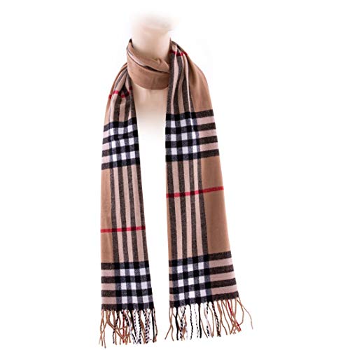 Deluxe Comfort Unisex Cashmere Feel Plaid Scarves4