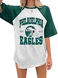 Women Football Shirts Breathable Game Day Sports Jersey for Summer Lightweight Oversized Team Fan Tee