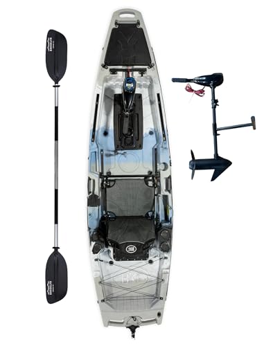 BKC Brooklyn 10.5 Pro Motorized Fishing Kayak, Trolling Motor