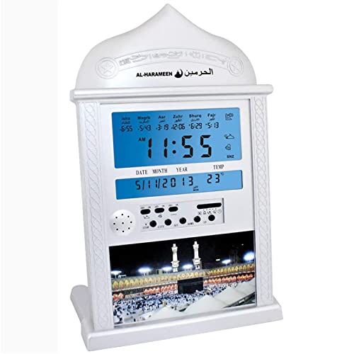 Qsnmieo Azan Clock for USA-Athan Wall Clock-Prayer Islamic Clock,Read Home/Office/Mosque Digital Azan Clock- QS4004