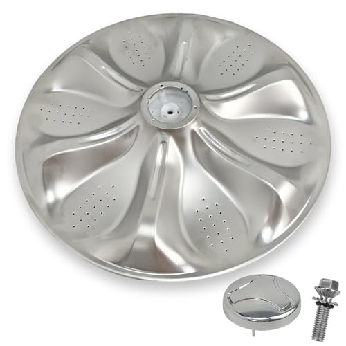 HLZDS AGZ72909711 Washplate Pulsator Assembly with 5006EA3009B Pulsator Cap and Screw fit for LG Kenmore Washer Replaces 4873462 AP6800730 PS12588963 AGZ72909702 Agitator Plate