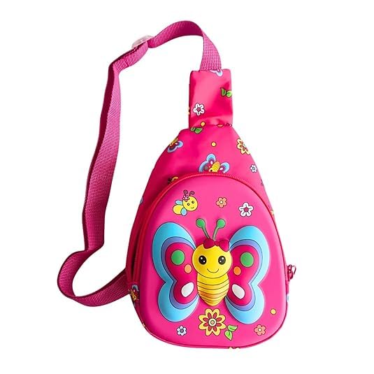 spocco | Kids Chest Bag Cartoon Print Bag for Kids One Side Shoulder Bag, Cross Body Bag for Kids, Travel Chest Bag, Sling Bag, Crossbody Chest Sling Bag, Gift for Boys Girls - Mermaid - 24-picture-16