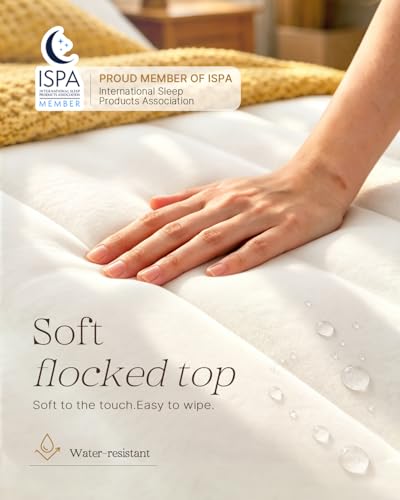 Image of VOSSER Queen Air Mattress with Built-in Pump, 18 inch Raised Blow Up Inflatable Mattress Queen, Heavy Duty 660lbs Luxury Comfort Air Bed for Home, Guests & Camping, Thick Self-Inflating Bed