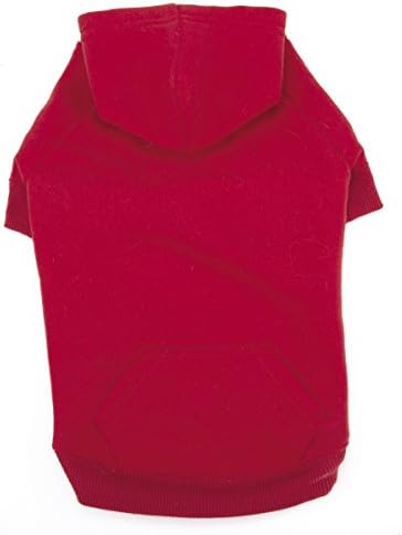 Casual Canine Basic Hoodie for Dogs, 8" XS, Red