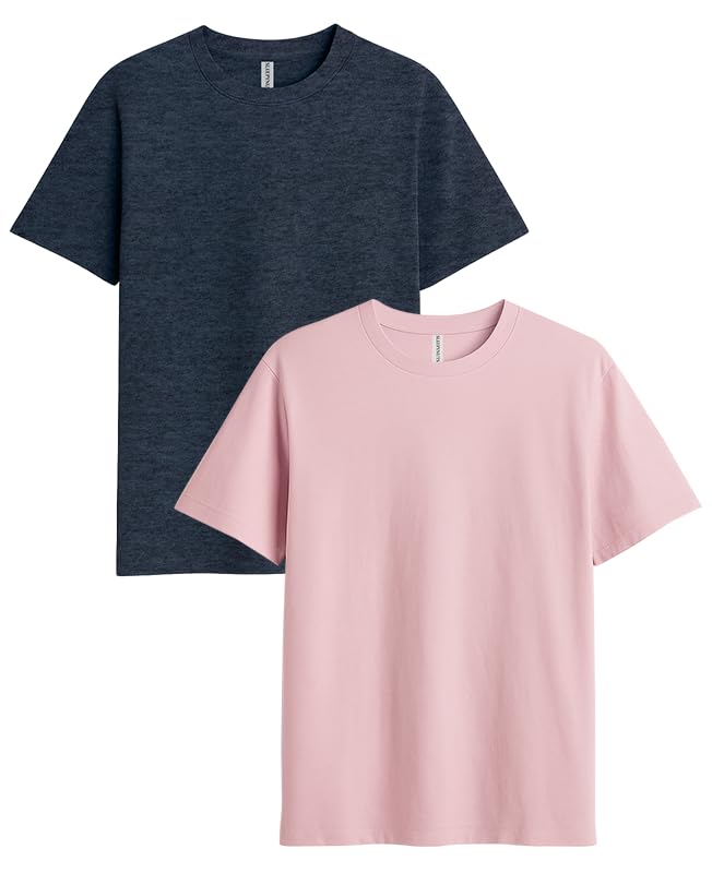 Image of Sleepynuts Women's S to 3XL Premium Half Sleeve Round Neck Plain Combed Cotton Tshirt Pack of 3 Loose Fit T-Shirts Combo
