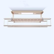 Rainbow Drywell Intelligent with LED UV Fan Voice Operated Remote Controlled Cloth Dryer (5 Year Motor Warranty) Metal Body for Drying in Passage Balcony Roof Ceiling Gold (Multi Function 4ft-7ft)