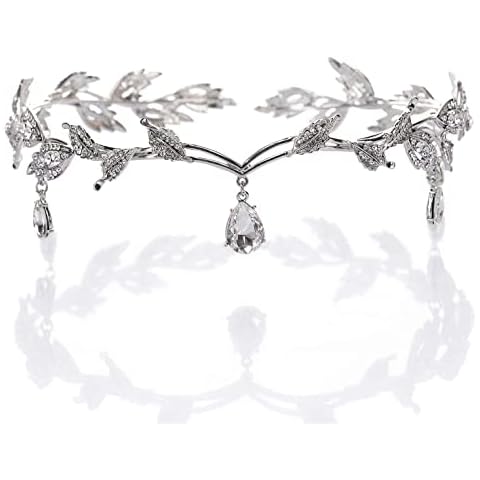 Girls Crystal Tiara Crown Drop pendant Women Princess Headband Gift for Costume Wedding Prom Birthday Party Pageant Christmas Hair Accessories Present Jewelry Festival Party Holiday Special Day Cover