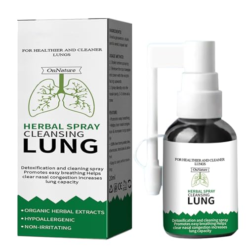 Herbal Spray Cleansing Lung - Respinature Herbal Lung Cleanse Mist, Lung Exerciser for Healthier and Cleaner Lungs, Powerful Lung Support, Natural Respiratory Cleanse & Breathe Spray - 20ml (1PCS) Herbal Spray Cleansing Lung - Respinature Herbal Lung Cleanse Mist, Lung Exerciser for Healthier and Cleaner Lungs, Powerful Lung Support, Natural Respiratory Cleanse & Breathe Spray - 20ml (1PCS)