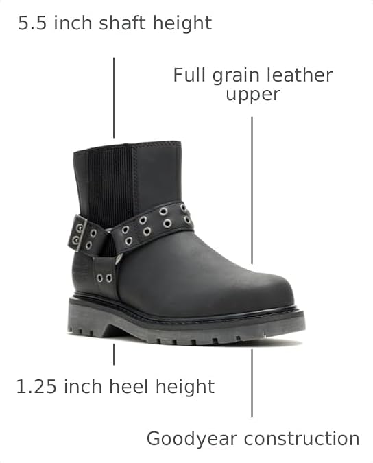 Harley-Davidson Women's Uplift Harness 5.5-Inch Black Fashion Boots D84832