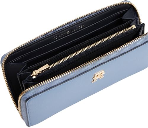 Tommy Hilfiger TH DISTINCT LRG ZA Kadın Cüzdan, Mavi, Tek Beden - Görsel 4