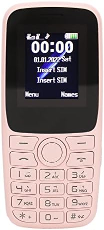 Zopsc Unlocked Cell Phone for Seniors, 2G SIM Mobile Phone Dual SIM Dual Standby, Rear Camera, Support 32G Expansion Card, 2.4 Inch Screen Big Button Cell Phone for Elderly (Pink)