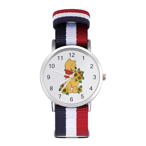 腕時計 くまのプーさん うで時計 メンズ レディース ビジネス時計 シンプル ファッションウォッチ Watch おしゃれ 人気 カジュアル 見やすい 文字盤 防水 薄型 男女兼用 通勤 通学 誕生日 プレゼント ボックス付き